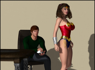 Картинка lordsnot 3д+графика фантазия+ fantasy парень фон взгляд девушка