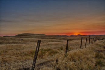 Картинка природа восходы закаты заря степь