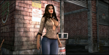 Картинка 3д+графика люди+ people фон взгляд девушка