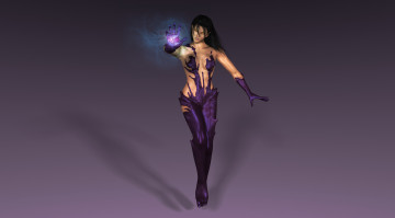 Картинка 3д+графика фантазия+ fantasy девушка взгляд магия фон