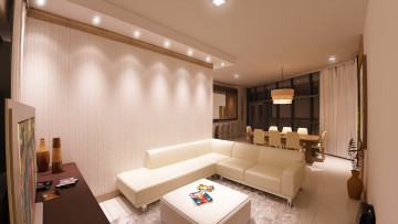 Картинка 3д+графика реализм+ realism гостиная стулья интерьер диван