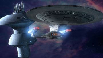 Картинка видео+игры star+trek+online космический корабль вселенная полет