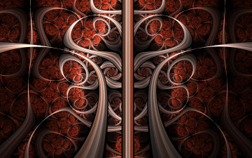 Картинка 3д+графика фракталы+ fractal узор фон цвета