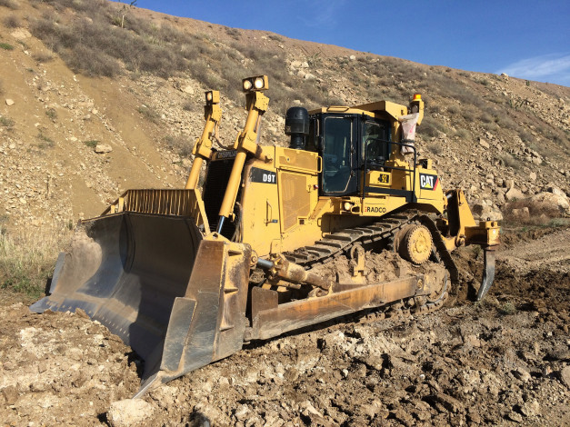 Обои картинки фото техника, бульдозеры на гусенецах, ковш, бульдозер