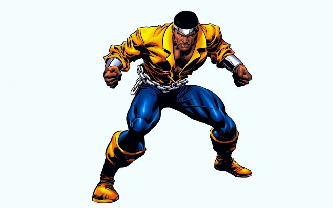 Обои картинки фото рисованное, комиксы, luke, мужчина, взгляд, фон