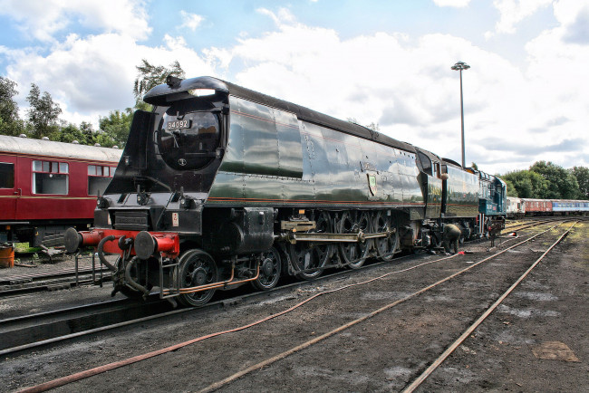 Обои картинки фото техника, паровозы, рельсы, дорога, железная, паровоз