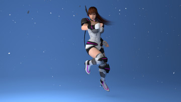 обоя 3д графика, аниме , anime, фон, девушка, взгляд