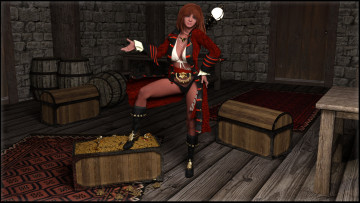 Картинка 3д+графика люди+ people девушка взгляд фон