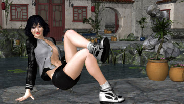 Картинка 3д+графика люди+ people фон девушка взгляд