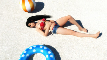 Картинка 3д+графика люди+ people фон взгляд девушка