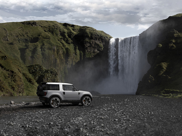 Обои картинки фото land rover dc100 concept 2011, автомобили, land-rover, внедорожник, 2011, concept, dc100, crossover