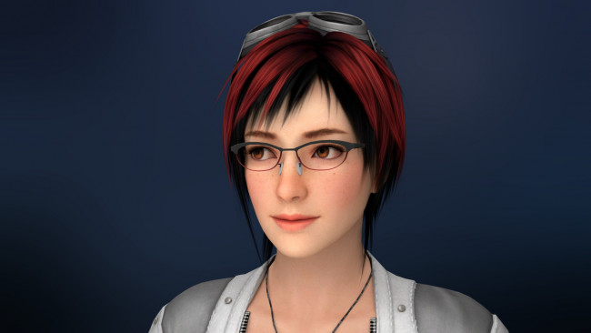 Обои картинки фото 3д графика, портрет , portraits, девушка, взгляд, фон