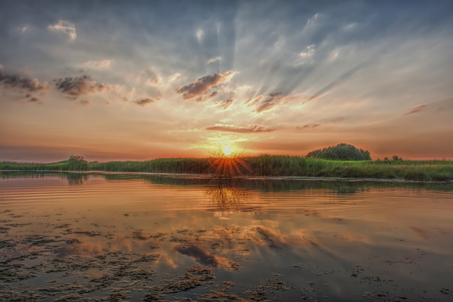 Обои картинки фото природа, восходы, закаты, рассвет