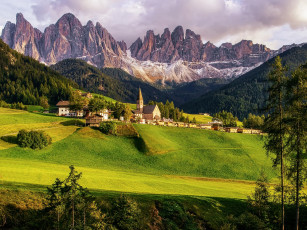 Картинка италия города -+пейзажи здания скалы деревья