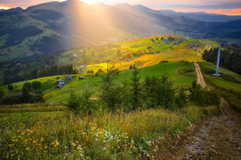 Картинка природа восходы закаты простор