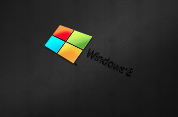 Картинка компьютеры windows+8 фон логотип