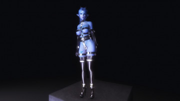 обоя 3д графика, эльфы , elves, взгляд, девушка, фон