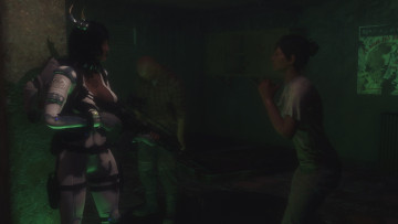 обоя 3д графика, фантазия , fantasy, фон, взгляд, девушка