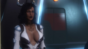 обоя 3д графика, фантазия , fantasy, фон, взгляд, девушка