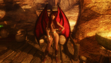 Картинка 3д+графика существа+ creatures фон взгляд девушка