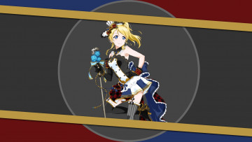 Картинка аниме love+live +school+idol+project девушка взгляд фон