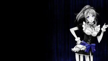 Картинка аниме love+live +school+idol+project девушка фон взгляд