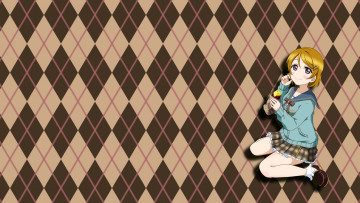 Картинка аниме love+live +school+idol+project фон взгляд девушка