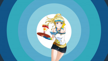 Картинка аниме love+live +school+idol+project фон взгляд девушка