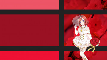 Картинка аниме love+live +school+idol+project взгляд девушка фон