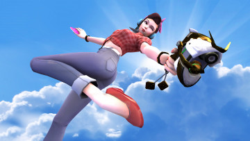 Картинка видео+игры overwatch dva