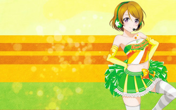 Картинка аниме love+live +school+idol+project девушка фон взгляд