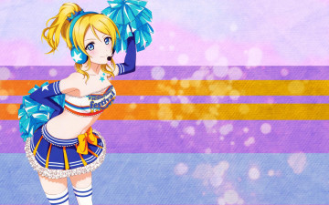 Картинка аниме love+live +school+idol+project фон взгляд девушка