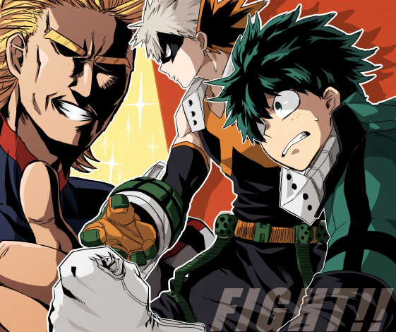 Обои картинки фото аниме, boku no hero academia, моя, геройская, академия