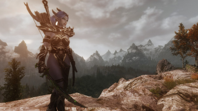 Обои картинки фото 3д графика, эльфы , elves, фон, взгляд, эльфийка