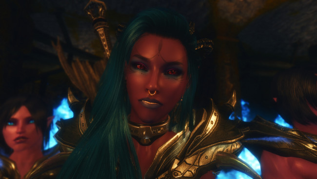 Обои картинки фото 3д графика, фантазия , fantasy, девушка, фон, взгляд