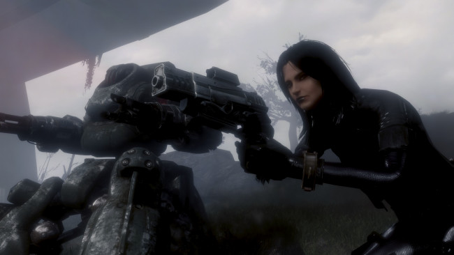 Обои картинки фото 3д графика, фантазия , fantasy, фон, взгляд, девушка