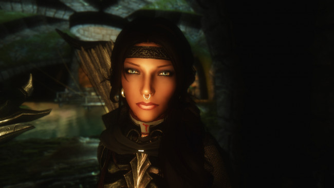 Обои картинки фото 3д графика, фантазия , fantasy, фон, взгляд, девушка