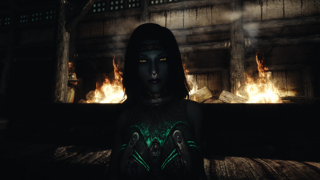 Обои картинки фото 3д графика, фантазия , fantasy, фон, взгляд, девушка