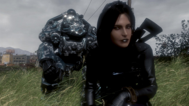 Обои картинки фото 3д графика, фантазия , fantasy, фон, взгляд, девушка