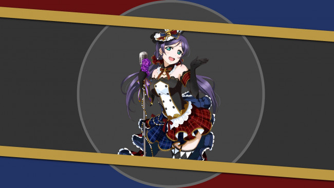 Обои картинки фото аниме, love live,  school idol project, девушка, фон, взгляд