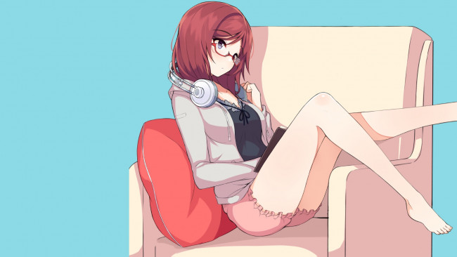 Обои картинки фото аниме, love live,  school idol project, девушка, взгляд, фон