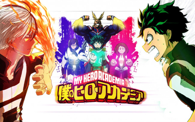 Обои картинки фото аниме, boku no hero academia, моя, геройская, академия