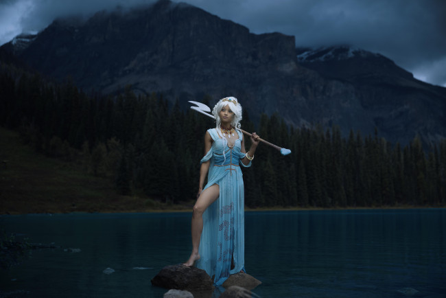 Обои картинки фото разное, cosplay , косплей, sea, queen