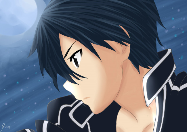 Обои картинки фото аниме, sword art online, кирито
