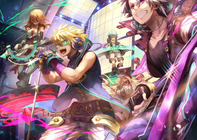 Обои картинки фото аниме, музыка, merc, storia