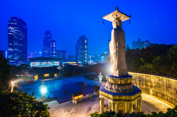 обоя seou, города, сеул , южная корея, простор