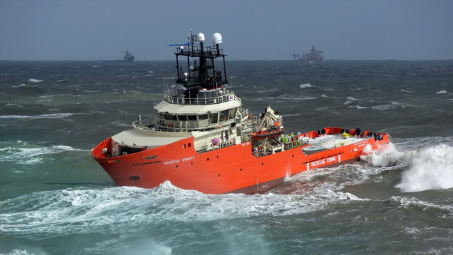 Обои картинки фото grampian dynasty, корабли, баркасы ,  буксиры, спасательное, судно, море, dynasty, grampian