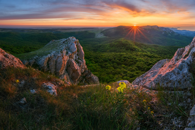 Обои картинки фото природа, горы, простор