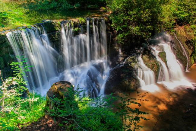 Обои картинки фото природа, водопады, простор