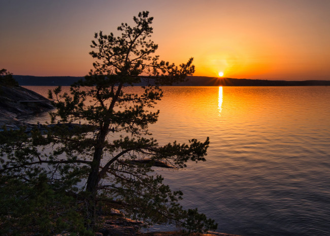 Обои картинки фото природа, восходы, закаты, простор